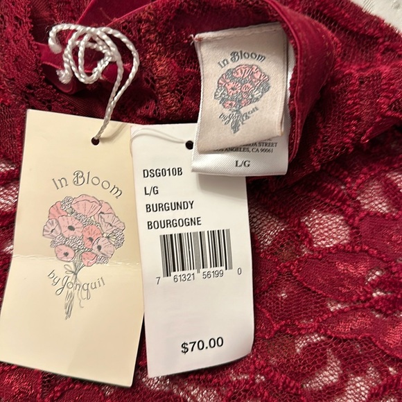 Lace Chemise burgundy size large - Picture 4 of 4